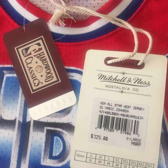 Magic Johnson 1991 NBA All-Star Jersey - Picture 7 of 11